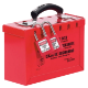 Group Lockout Box Portable up to 12 Red