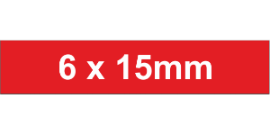 Adhesive Label 6x15mm Red (5250pcs)
