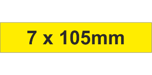 PVC Adh Label 7x105mm Yellow (700pc)