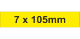 PVC Adh Label 7x105mm Yellow (700pc)