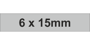 Adhesive Label 6x15mm Grey (5250pcs)