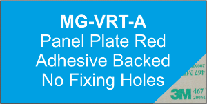Panel Plate (A) 25x50mm Blue (200pcs)