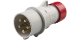 IP44 Plug 16A 3P,N+E 415V Red