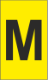 K-Type Marker Letter " M " Yellow