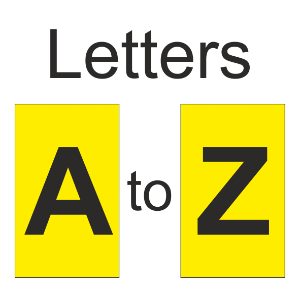 Marker Kit Black on Yellow A-Z