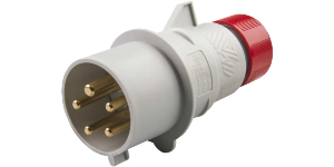 IP44 Plug 32A 3P,N+E 415V Red