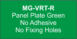 Panel Plate (R) 92x118mm Green (50pcs)