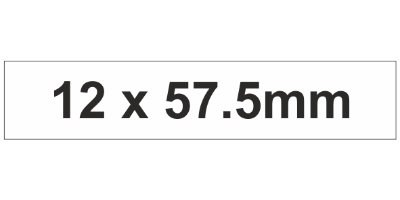 MG-TAR Label 12x57.5mm White (800pcs)