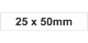 Adhesive Label 25x50mm White (400pcs)