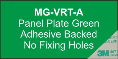 Panel Plate (A) 25x50mm Green (200pcs)
