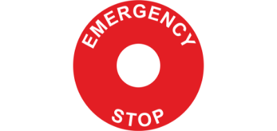 E/Stop SAV 90mm (30mm Hole) Red