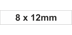 Adhesive Label 8x12mm White (4800pcs)