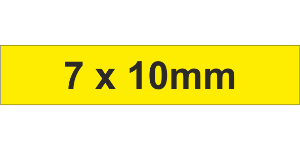 Cotton Adh Label 7x10mm Yellow (6000pc)