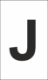 K-Type Marker Letter " J " White