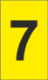 K-Type Marker Number " 7 " Yellow