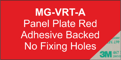 Panel Plate (A) 92x118mm Red (25pcs)