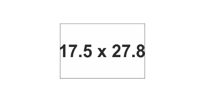 MG-TAP Label 17.5x27.8mm White (1200pcs)