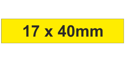 MG-TAR Label 17x40mm Yellow (900pcs)