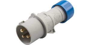 IP44 Plug 16A 2P+E 230V Blue