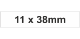 Cotton Adh Label 11x38mm White (1350pc)