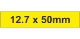 PLC Label (HF) 12.7x50mm Ylw (140pc)