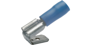 PVC Insulated Piggyback 6.3x0.8mm Blue