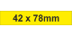 Adhesive Label 42x78mm Yellow (100pcs)