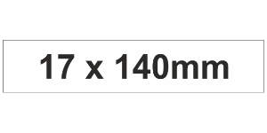 MG-TAR Label 17x140mm White (300pcs)