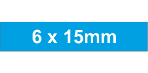 Adhesive Label 6x15mm Blue (5250pcs)