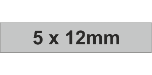 Adhesive Label 5x12mm Grey (6000pcs)