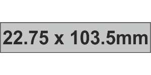 PLC Label (HF) 22.75x103.5mm Grey (40pc)