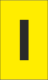 K-Type Marker Letter " I " Yellow
