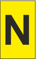 Z-Type Yellow Letter N