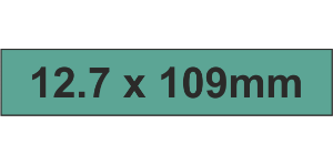 PLC Label (HF) 12.7x109mm Grn (80pc)