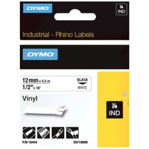 S0718600 12mm Rhino Vinyl Tape White