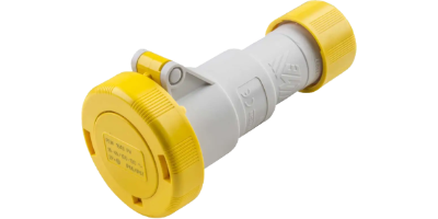 IP67 Coupler 16A 2P+E 110V Yellow