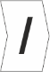 Z-Type Chevron Cut White Symbol (slash)