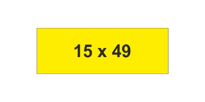 MG-TAP Label 15x49mm Yellow (700pcs)