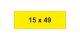 MG-TAP Label 15x49mm Yellow (700pcs)
