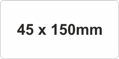SAV Label 45x150mm White (100pc)