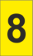 K-Type Marker Number " 8 " Yellow