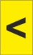 K-Type Marker Symbol " < " Yellow