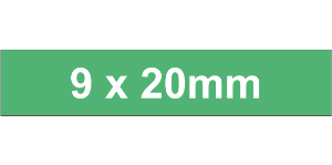 Adhesive Label 9x20mm Lgt Grn (2750pcs)