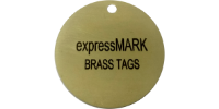 Laser Engraved Brass Tag SKU2