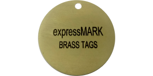 Laser Engraved Brass Tag SKU2