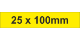 Adhesive Label 25x100mm Yellow (200pcs)