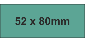 PLC Label (HF) 52x80mm Grn (20pc)
