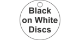Valve Tag Discs Black on White