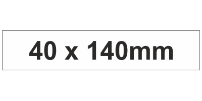MG-TAR Label 40x140mm White (100pcs)