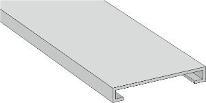 GF-DIN-SH-A7 5 Grey Panel Trunking Lid